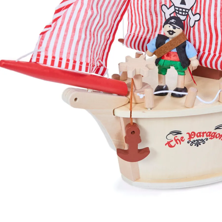 Online Small World Wooden Pirate Ship 25pcs Vehicles & Transport|Figures
