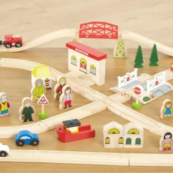Online Small World Wooden Town & Country Train Set 101pcs Shop The Full Range|Vehicles & Transport