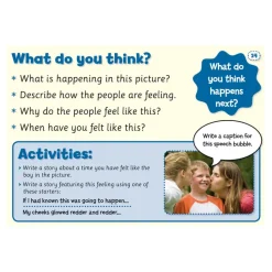 New Smart Kids Feelings & Emotions Photograph Picture Flashcards Pshe Rewards|Languages Rewards & Stickers