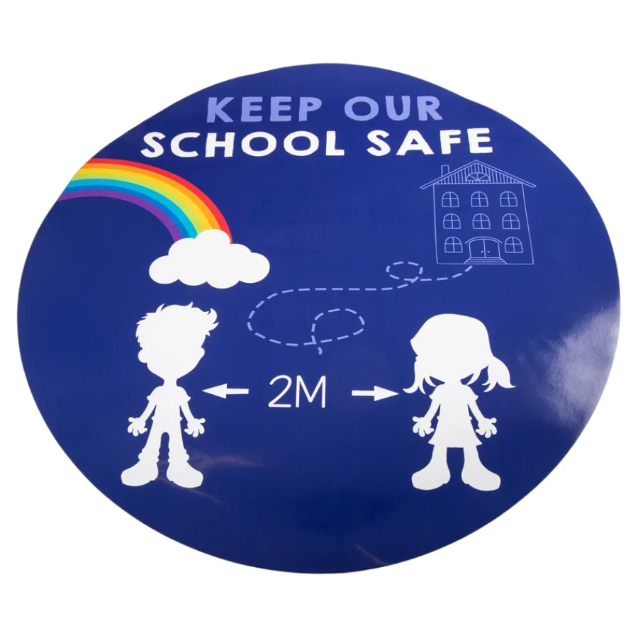 Social Distancing Indoor Wall Stickers Site Maintenance & Ppe|Site Maintenance & Ppe