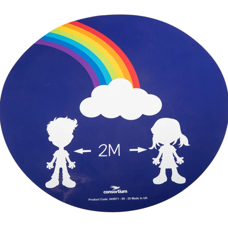 Discount Social Distancing Round Floor Stickers Site Maintenance & Ppe|Site Maintenance & Ppe