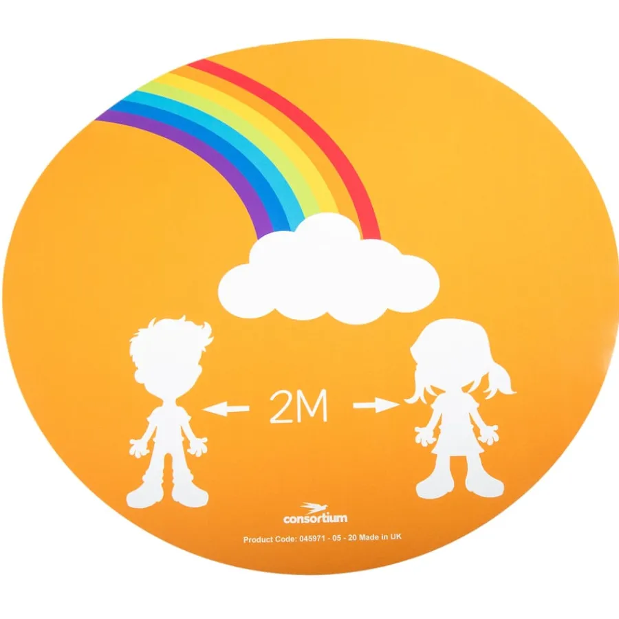 Discount Social Distancing Round Floor Stickers Site Maintenance & Ppe|Site Maintenance & Ppe