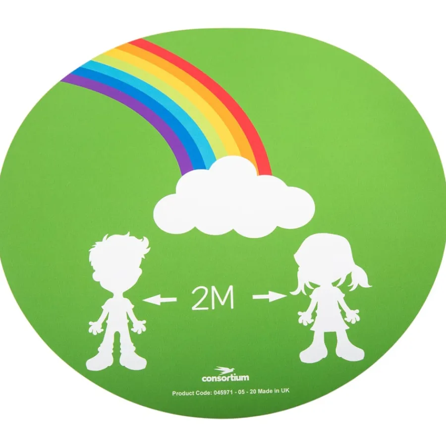 Discount Social Distancing Round Floor Stickers Site Maintenance & Ppe|Site Maintenance & Ppe