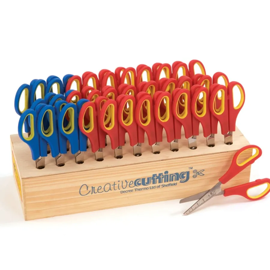 Outlet Soft Handled Grip It Scissors With Storage 32pk Steam|Scissors