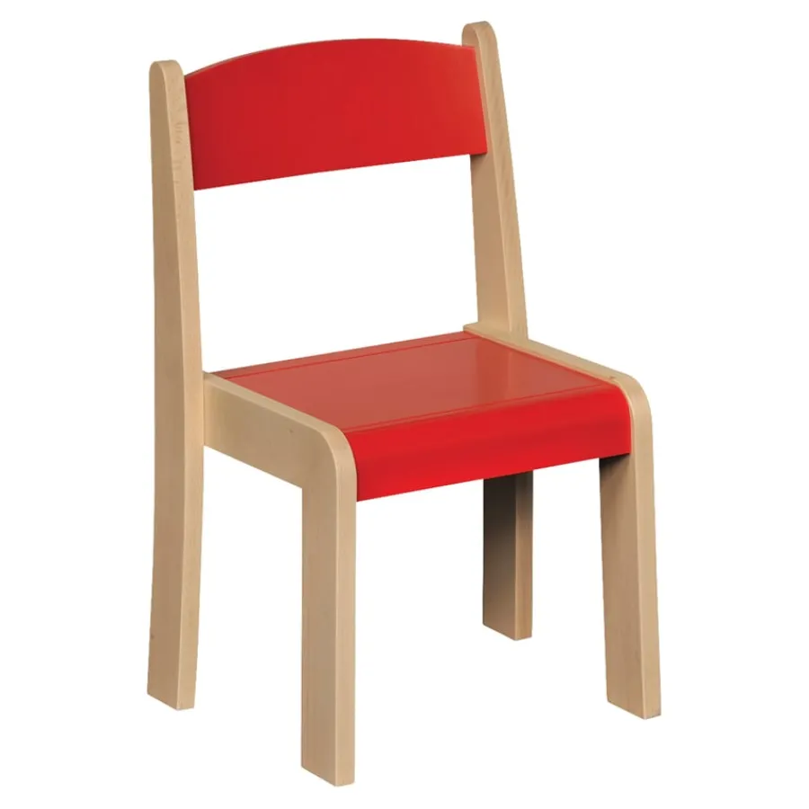 Online Solid Beech Stackable Chairs 4pk Express Delivery Furniture|Tables & Chairs