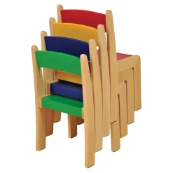 Online Solid Beech Stackable Chairs 4pk Express Delivery Furniture|Tables & Chairs