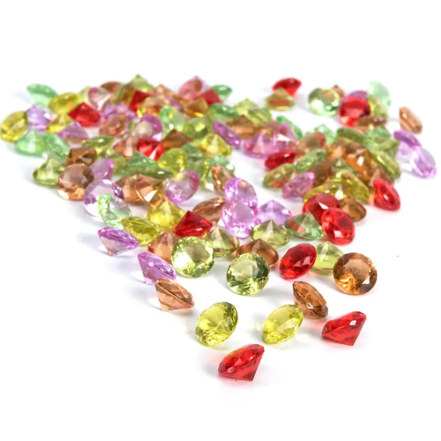 Sparkling Diamond Counters Assorted Colours 100pk Technology|Light Boxes & Accessories