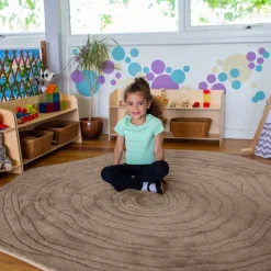 Outlet Spiral Super Deluxe Carved Carpet Rugs & Mats|Library Furniture