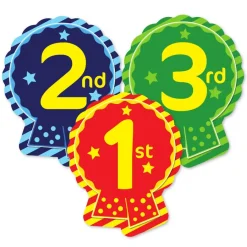 Clearance Sports Day Rosette Stickers 120pk School Sports Day Equipment|Languages Rewards & Stickers