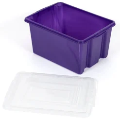 Sale Stack and Store Plastic Storage Box Lid Office Storage|Boxes & Containers
