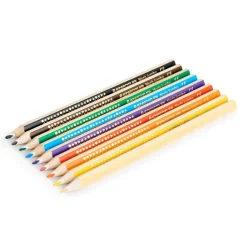 Clearance STAEDTLER Noris Jumbo Tri Colour Pencils 50pk Drawing|Colouring Pencils