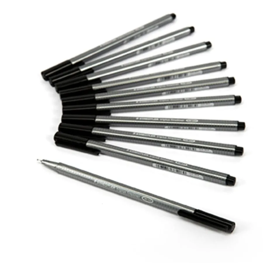 Clearance Staedtler Triplus Fineline Pens Black 10pk Drawing|Drawing