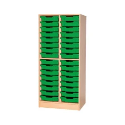 New Static Double Tray Storage Unit 32 Trays Boxes & Containers|Furniture