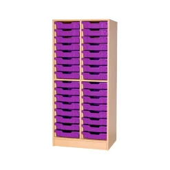 New Static Double Tray Storage Unit 32 Trays Boxes & Containers|Furniture