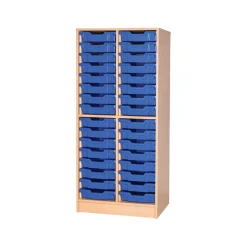 New Static Double Tray Storage Unit 32 Trays Boxes & Containers|Furniture