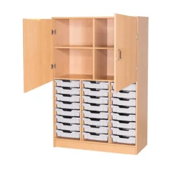 Online Static Triple Tray Cupboard 24 Trays Boxes & Containers|Furniture