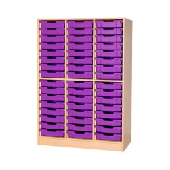 New Static Triple Tray Storage Unit 48 Trays Boxes & Containers|Furniture