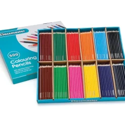 Stockroom Box Colouring Pencils Assorted 500pk Drawing|Colouring Pencils