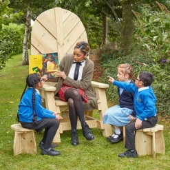 Best Storytellers' Wooden Stools 6pk Benches & Picnic Benches|Outdoor Furniture