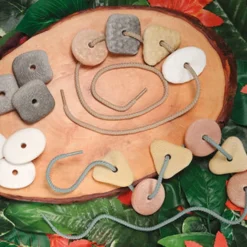 Tactile Threading Pebbles 16pk Shop The Full Range|Gross & Fine Motor Skills