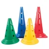 Hot Tall Plastic Sports Marker Cone with Holes 50cm Red Football|School Sports Day Equipment