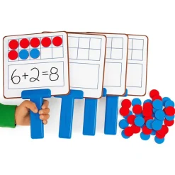 Discount Ten Frame Magnetic Answer Boards & Counters 4pk Teaching Aids|Number