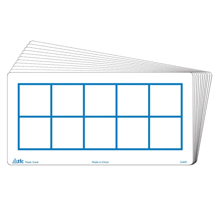 Online Ten Frames Write & Wipe Flash Cards 30pk Maths Essentials|Maths Best Sellers