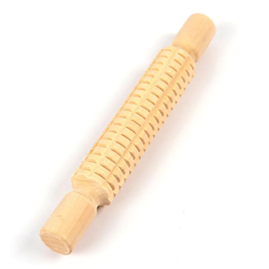 Textured Wooden Rolling Pin Set 4pk 3D, Modelling, Tools & Gloves|Modelling Tools & Knives