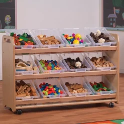Outlet Tilted Storage Trolley On Wheels 12 Tubs/Baskets Boxes & Containers|Storage & Trolleys