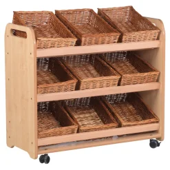 Best Tilted Tote Storage Trolley On Wheels Boxes & Containers|Storage & Trolleys