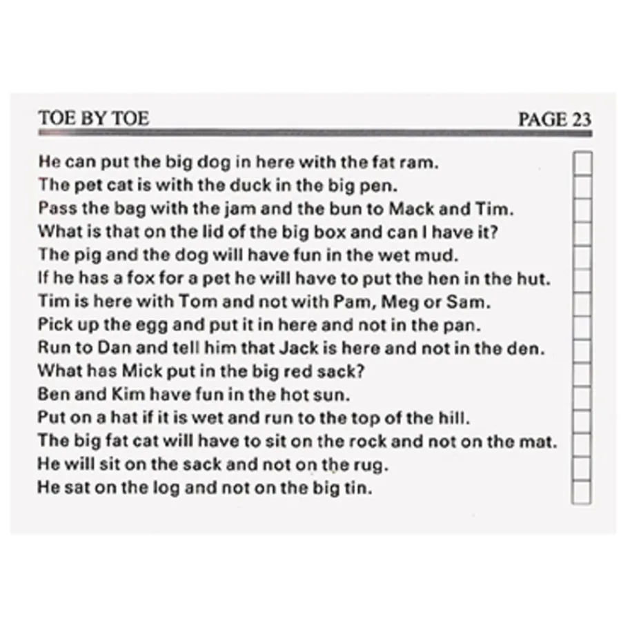Clearance Toe by Toe Reading Manual for Teachers and Parents Comprehension|Phonics