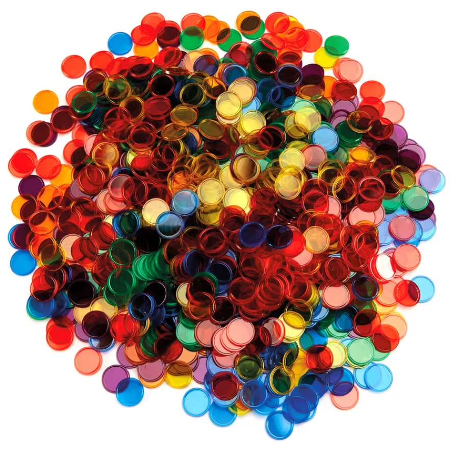 Hot Translucent Coloured Counters 1000pcs Maths Essentials|Maths Counters