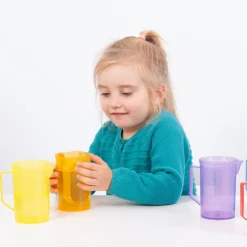 Clearance Translucent Colour Jug Set 6pk Outdoor Sand & Water|Space, Shape & Measure