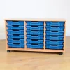 Discount 18 Tray Storage Unit with Trays Boxes & Containers|Trays & Tray Storage
