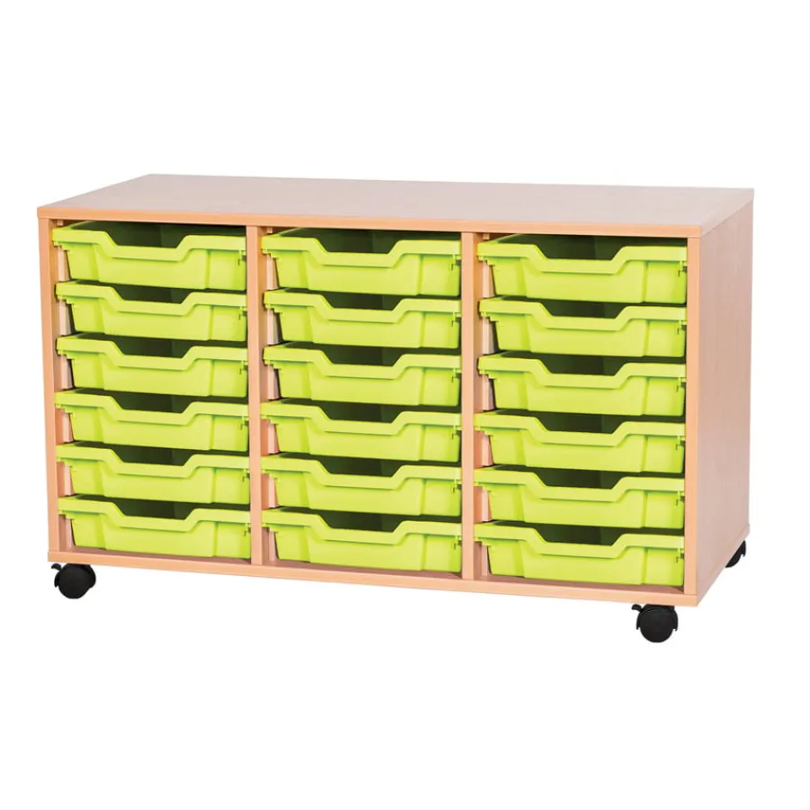 Discount 18 Tray Storage Unit with Trays Boxes & Containers|Trays & Tray Storage