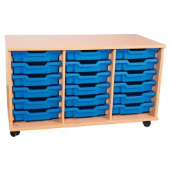 Discount 18 Tray Storage Unit with Trays Boxes & Containers|Trays & Tray Storage