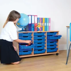 Discount 18 Tray Storage Unit with Trays Boxes & Containers|Trays & Tray Storage