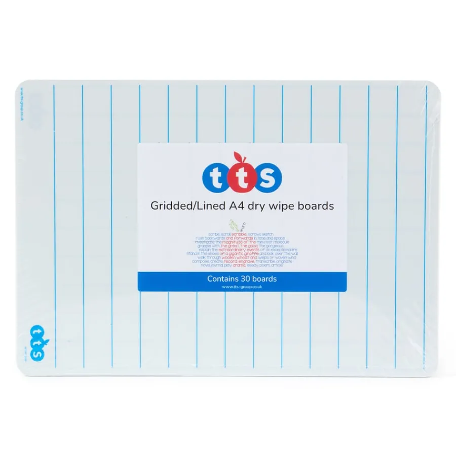 Best A4 Double Sided Gridded/Lined Whiteboards Own Brand Stationery|Literacy Essentials