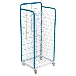 Hot A3 Fixed Shelf Mobile Drying Rack 15 Shelves Dividers, Display & Easels|Drying Racks & Trolleys
