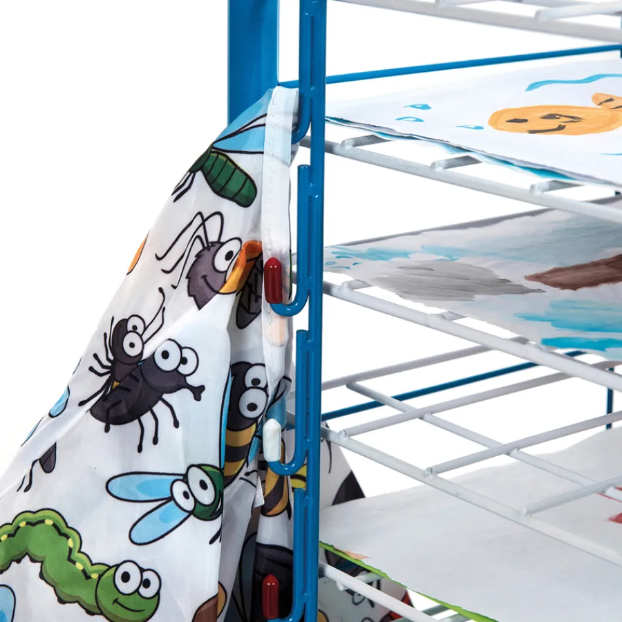 Hot A3 Fixed Shelf Mobile Drying Rack 15 Shelves Dividers, Display & Easels|Drying Racks & Trolleys