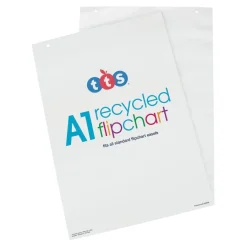 New A1 Recycled Flipchart Pads 5pk Own Brand Stationery|Tts Brand