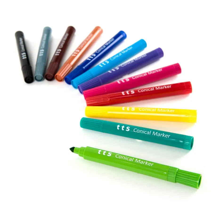 Assorted Conical Fibre Tip Markers 144pk Pens|Drawing