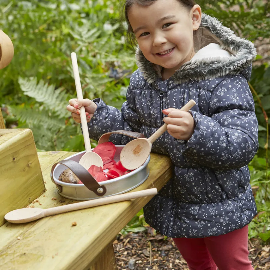 Outlet Assorted Wooden Spoon 3pk Outdoor Sand & Water|Kitchens & Accessories