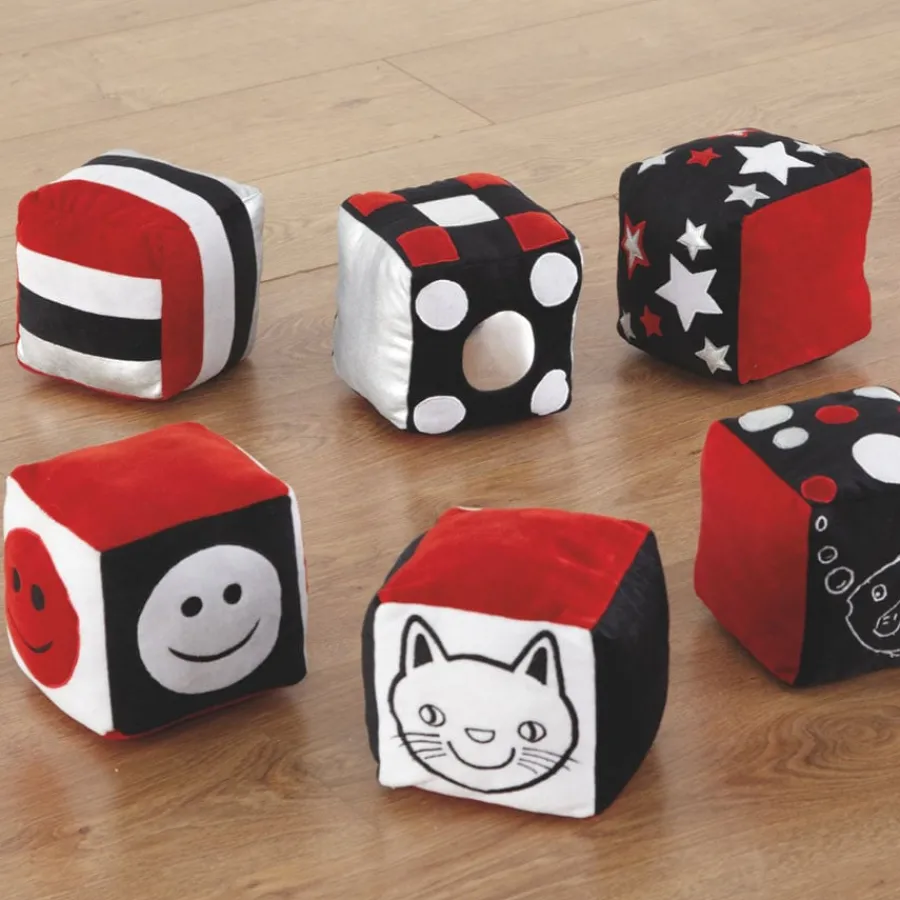 New Baby Black & White Soft Cubes 6pk Shop The Full Range|Black & White Resources