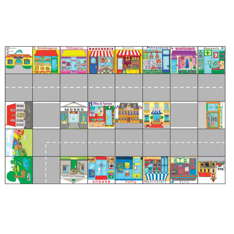 Bee-Bot® French Town Mat French|Rugs & Mats