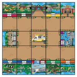 Online Bee-Bot® Zoo Mat Programmable Robots|Programming & Control Technology