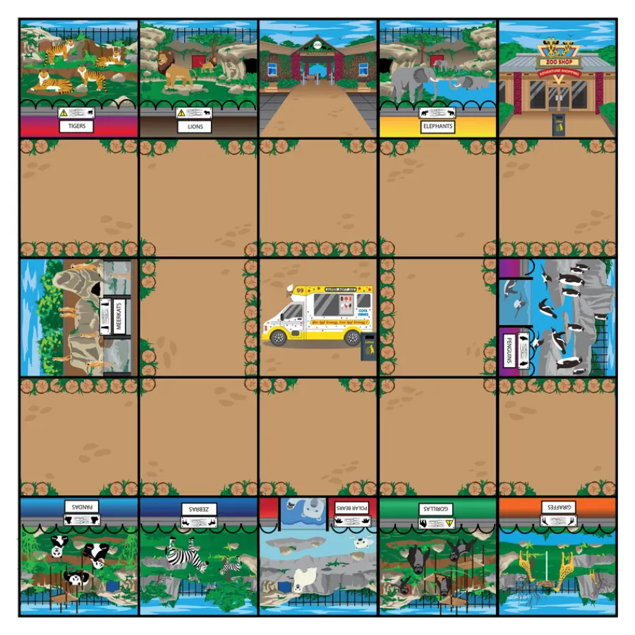 Online Bee-Bot® Zoo Mat Programmable Robots|Programming & Control Technology
