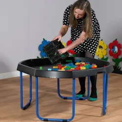 Discount Black Tuff Tray Table and Blue Stand Bundle Shop The Full Range|Tuff Trays, Stands & Accessories