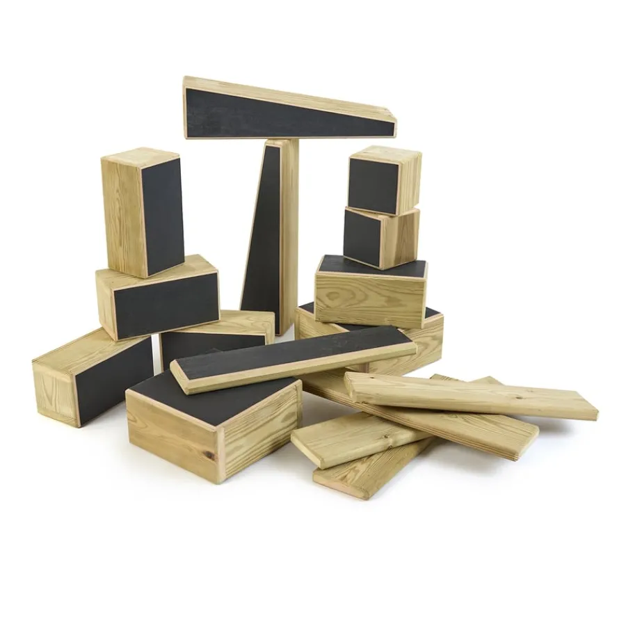 Clearance Chalkboard Hollow Blocks 16pk Role Play Furniture & Accessories|Building Bricks & Blocks