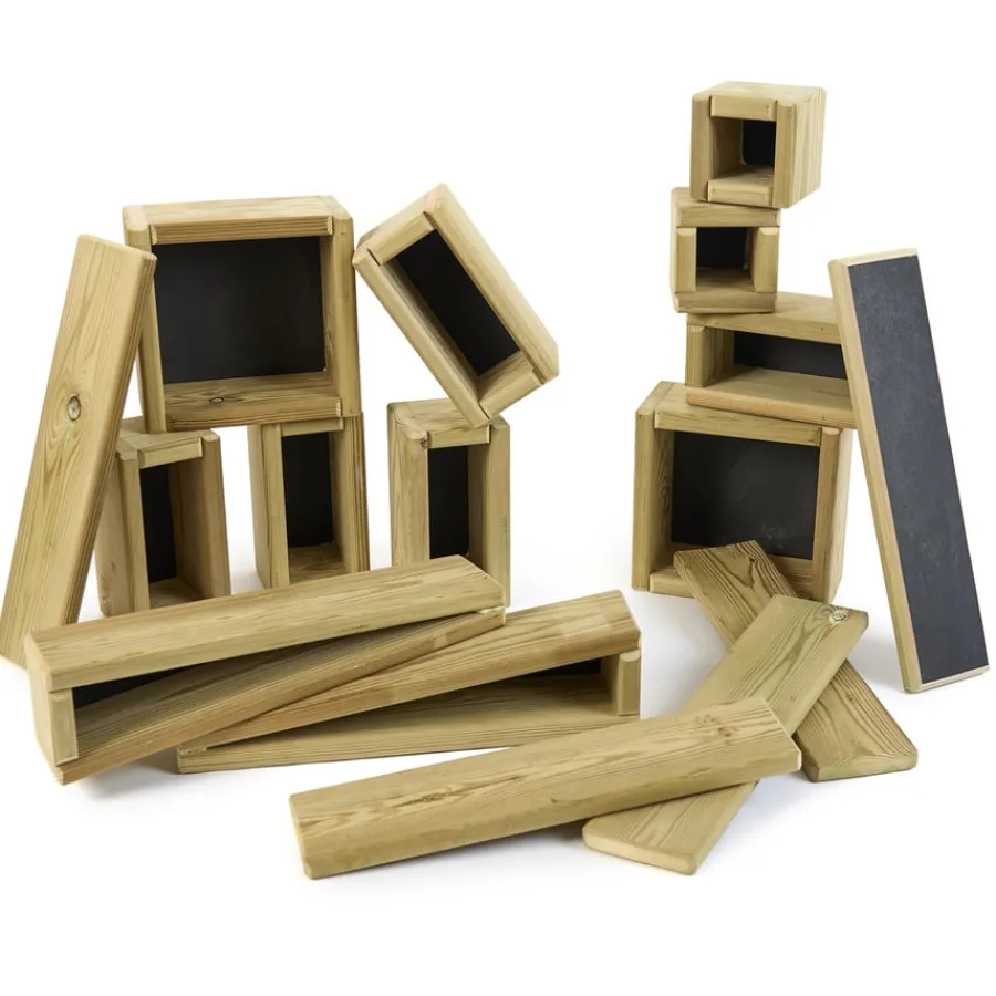 Clearance Chalkboard Hollow Blocks 16pk Role Play Furniture & Accessories|Building Bricks & Blocks